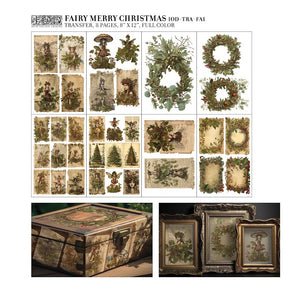 FAIRY MERRY CHRISTMAS IOD TRANSFER *LIMITED EDITION*