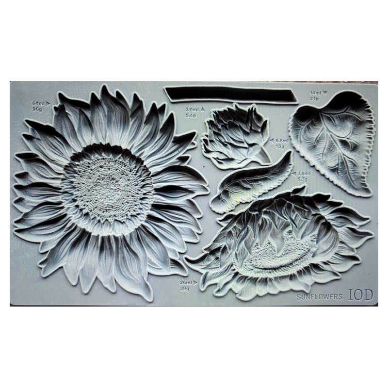 SUNFLOWER IOD MOULD (6″X10″) *NEW*