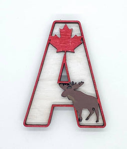 Canada layered Letters with backing