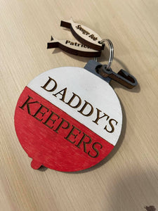 Bobber Keychain Kit with personalized fish