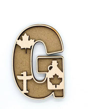 Load image into Gallery viewer, Canada layered Letters with backing
