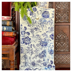 IOD PAINT INLAY INDIGO FLORAL (12″X16″ 8 SHEET PAD)