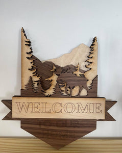 Welcome to our Home (layered) Sign