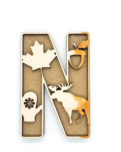 Canada layered Letters with backing