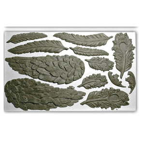‘WINGS AND FEATHERS’ IOD DECOR MOULD (6″X10″)