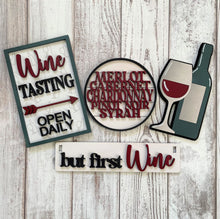 Load image into Gallery viewer, but first Wine insert set
