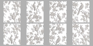 GRISAILLE TOILE IOD PAINT INLAY (12″X16″ 8 SHEET PAD)