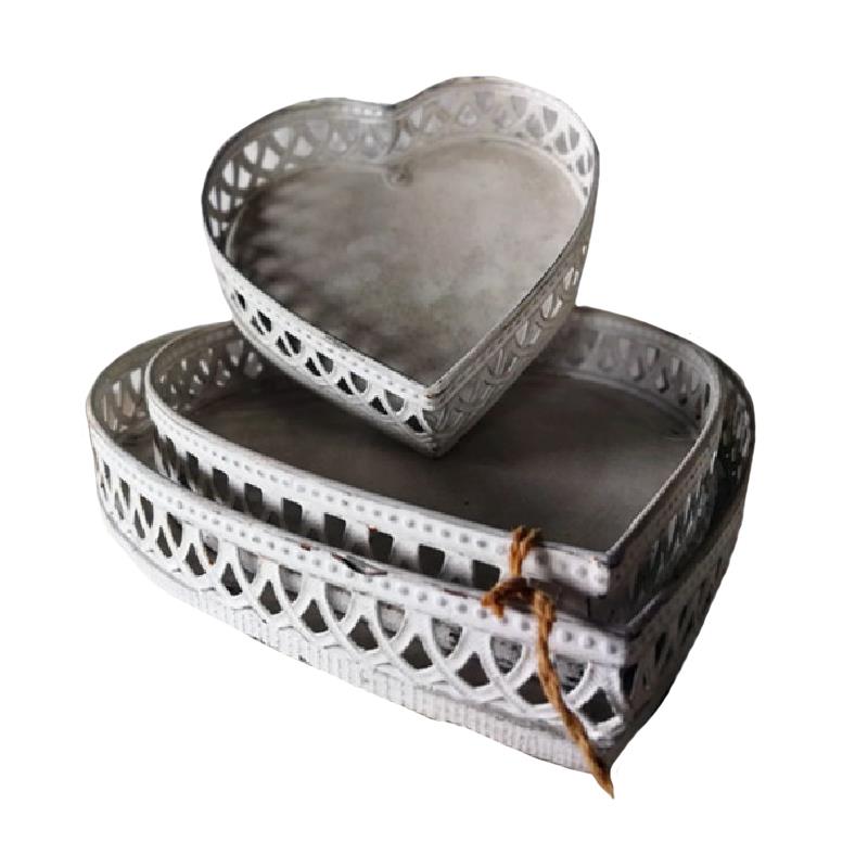 HEART SHAPE TRAYS (set of 3)