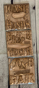 Kitchen & other general saying Inserts for Leaning Ladders  (ladders chosen separately)