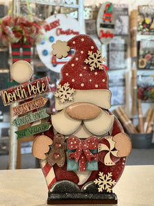 Sitting Santa Gnome